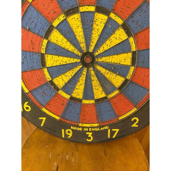 Vintage Foremost Double Sided Dartboard Baseball Board Made in England 17” (5262 - Picture 5 of 11